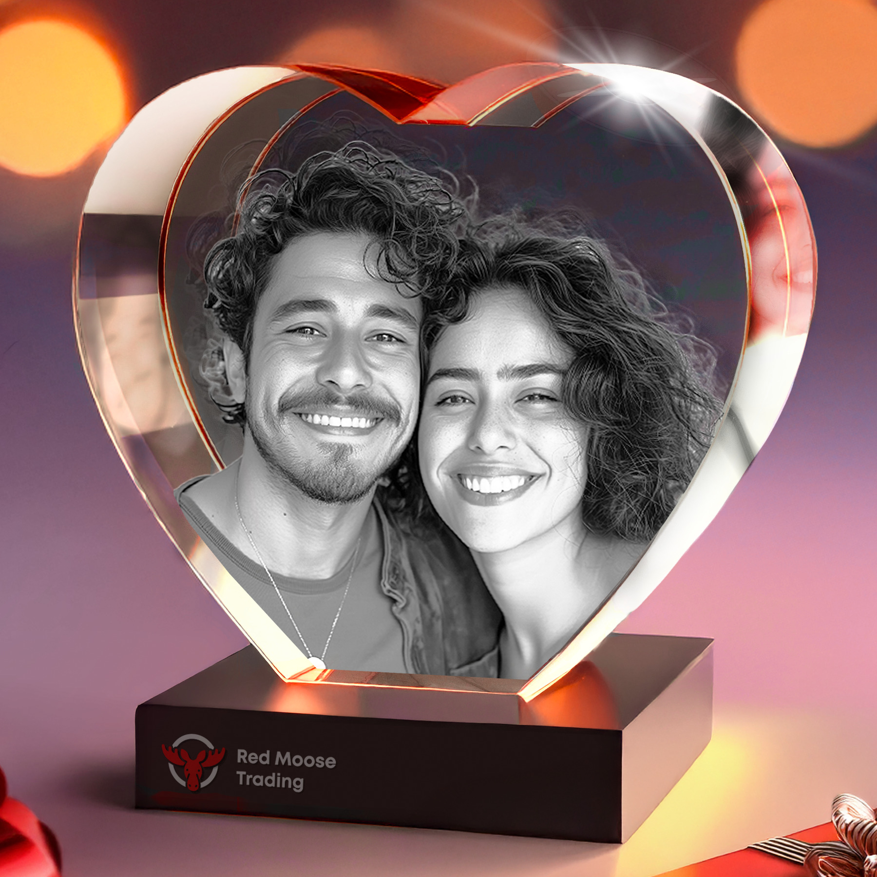 Love Crystal Engraving